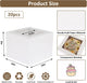 Paper Box,White,20pcs,10*10*8 Inch